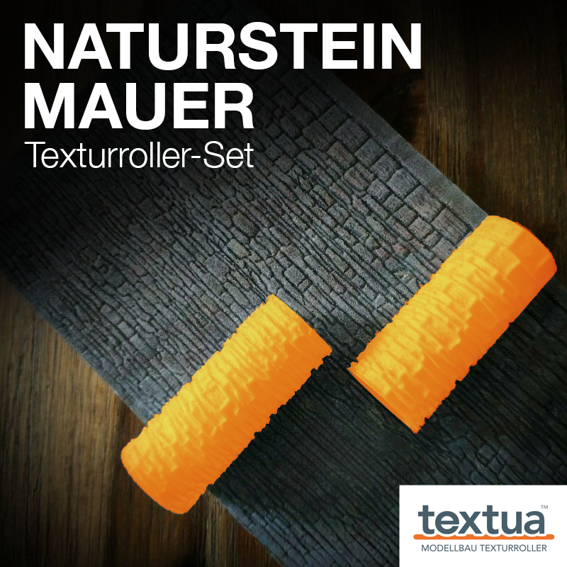 Textur Roller Naturstein-Mauer mit geprägter Modellbaufläche