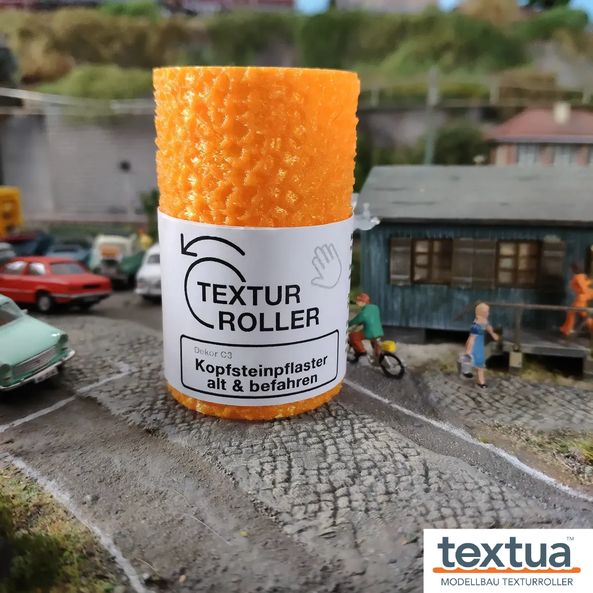 Textur Roller in Anwendung